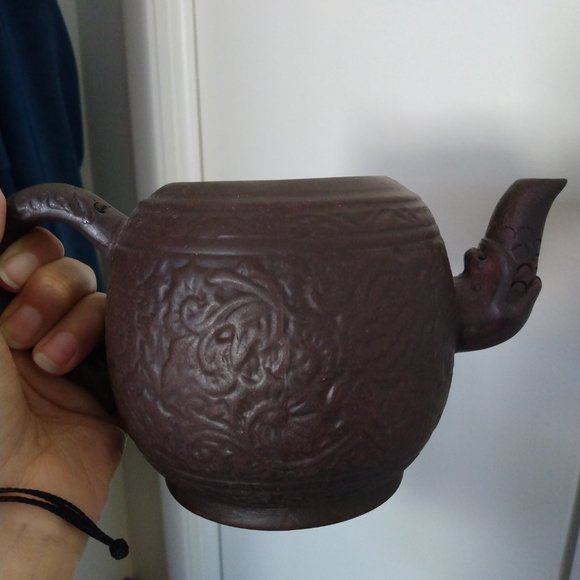 Yixing clay cat teapot - Picture 3 of 6